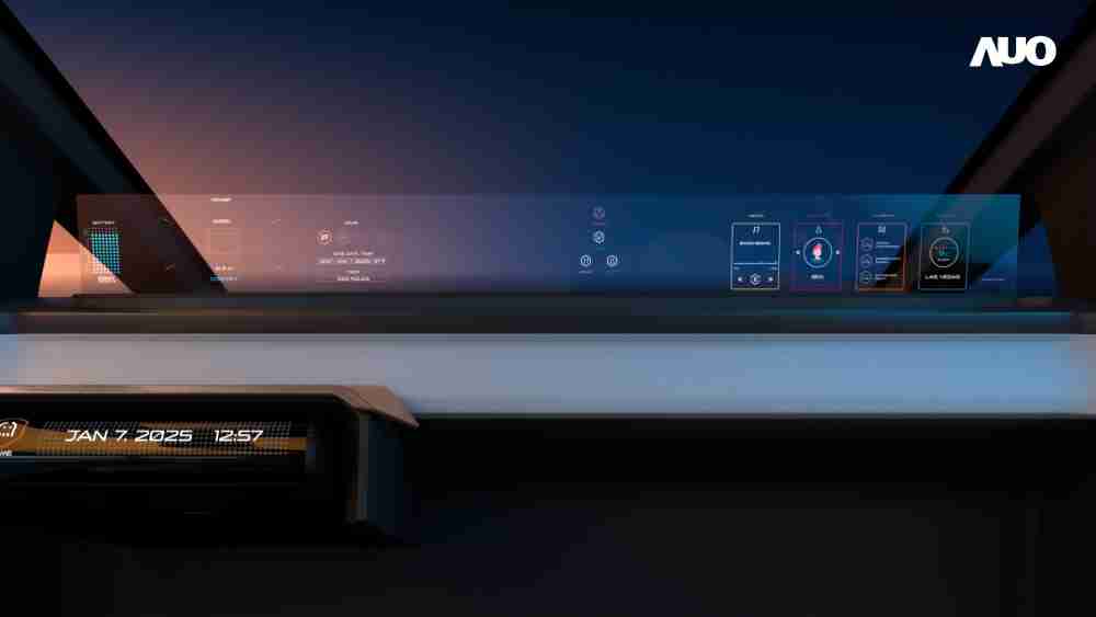 PA直营无界透明显示接口(Horizon Image Glass)透过车运算方案整合仪表板、、、、中控台及副驾显示器，，一体式全景呈现，，提供乘用者清晰的前方视野、、、、行车必要信息与娱乐功能